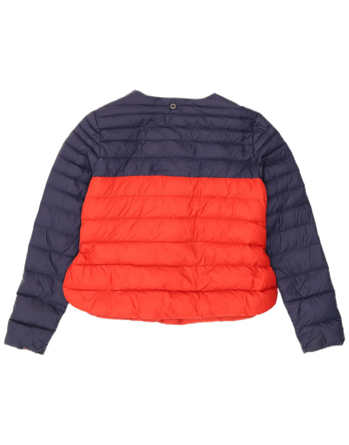 Jaqueta acolchoada feminina Armani Jeans IT 44 médio azul marinho colorblock