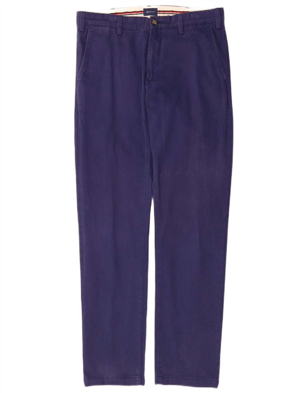Calça Chino Regular Masculina Gant W32 L34 Algodão Azul