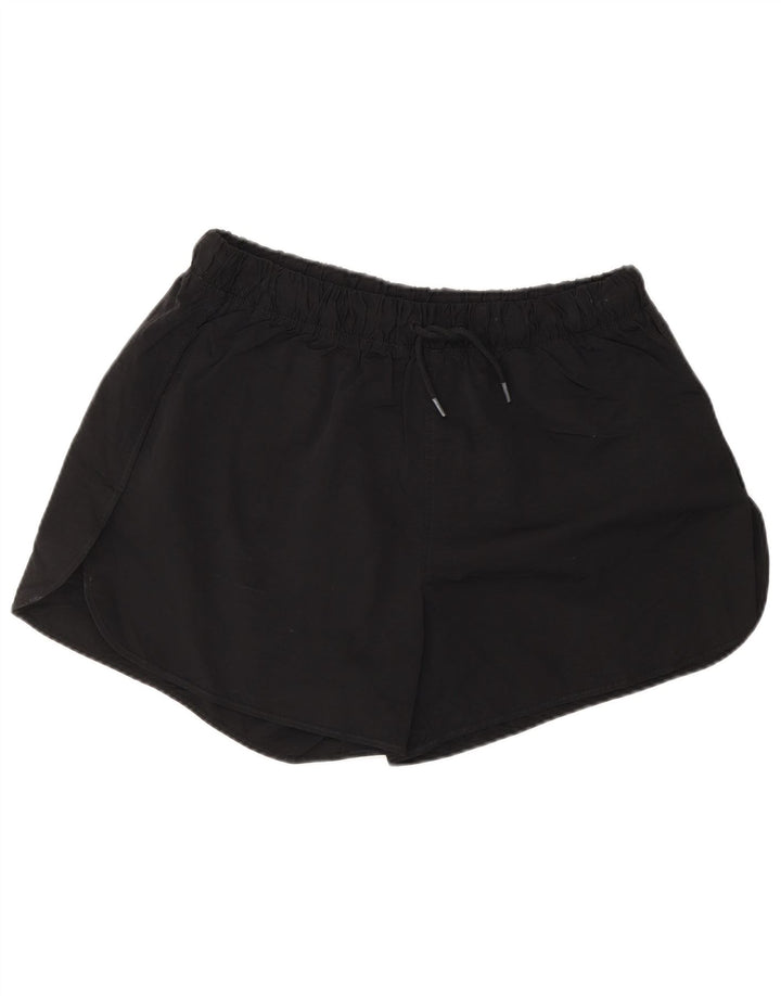 Shorts esportivos femininos DICKIES UK 16 grande poliamida preta