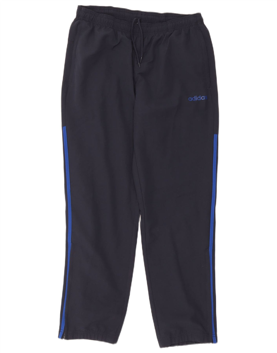 Calça de treino masculina Adidas Joggers grande poliéster azul marinho