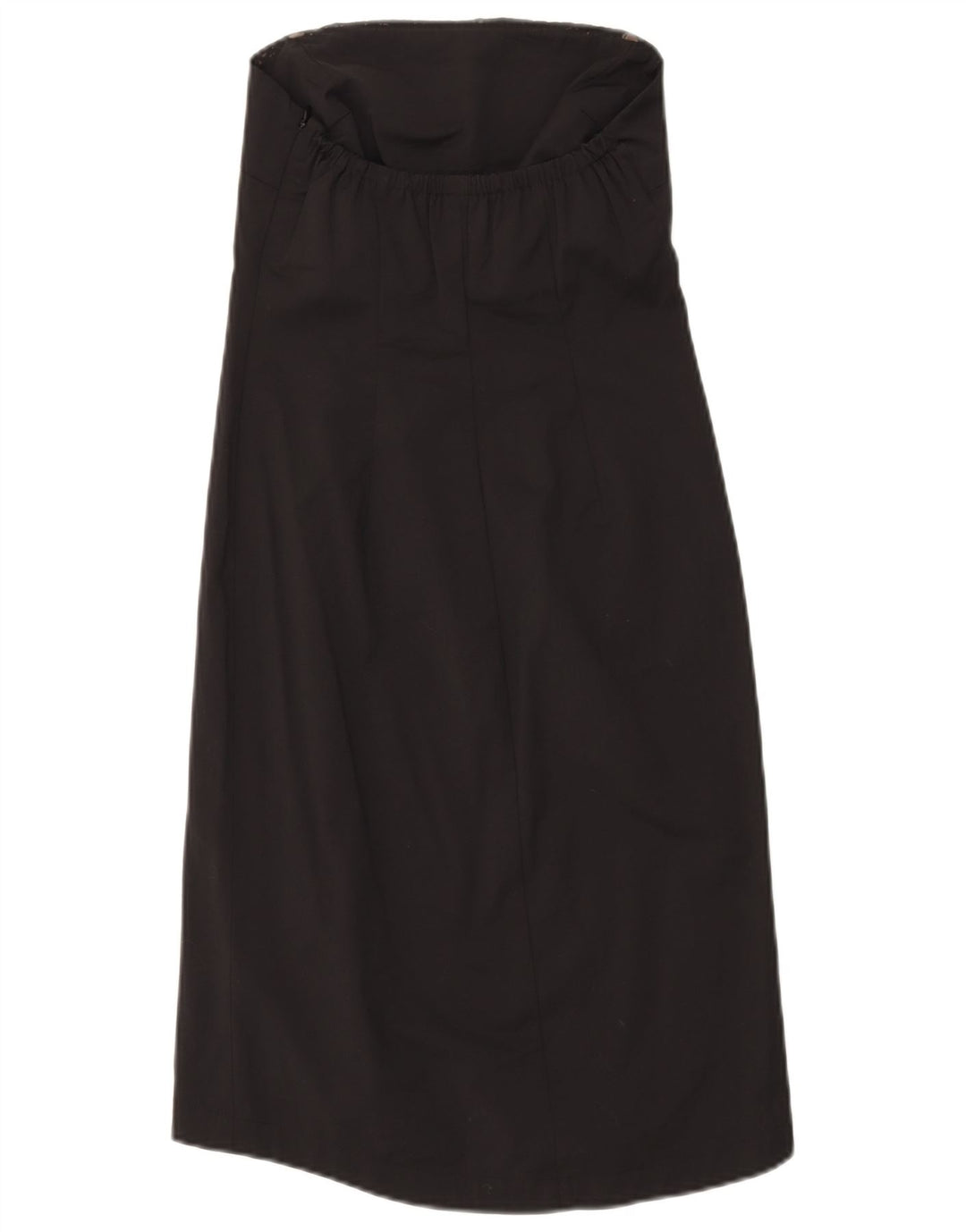 J. Crew Vestido feminino sem alças EUA 0 XS algodão preto