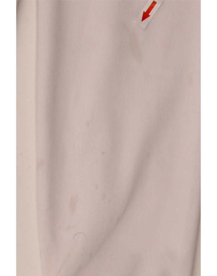 Reebok Womens Tracksuit Top Jacket UK 12 Médio Branco Colourblock Poliéster
