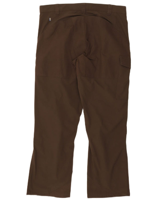 Calça cargo reta masculina Fjall Raven EU 52 XL W36 L30 cáqui poliamida
