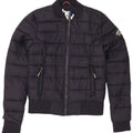 Jaqueta acolchoada feminina SUPERDRY UK 10 poliéster azul marinho pequeno