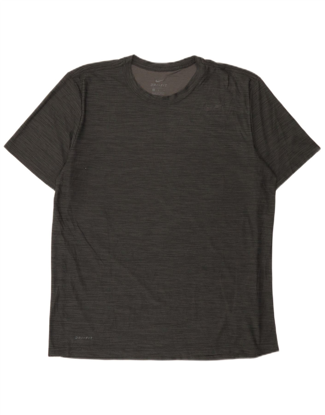 Camiseta masculina Nike Dri Fit grande poliéster manchado cinza