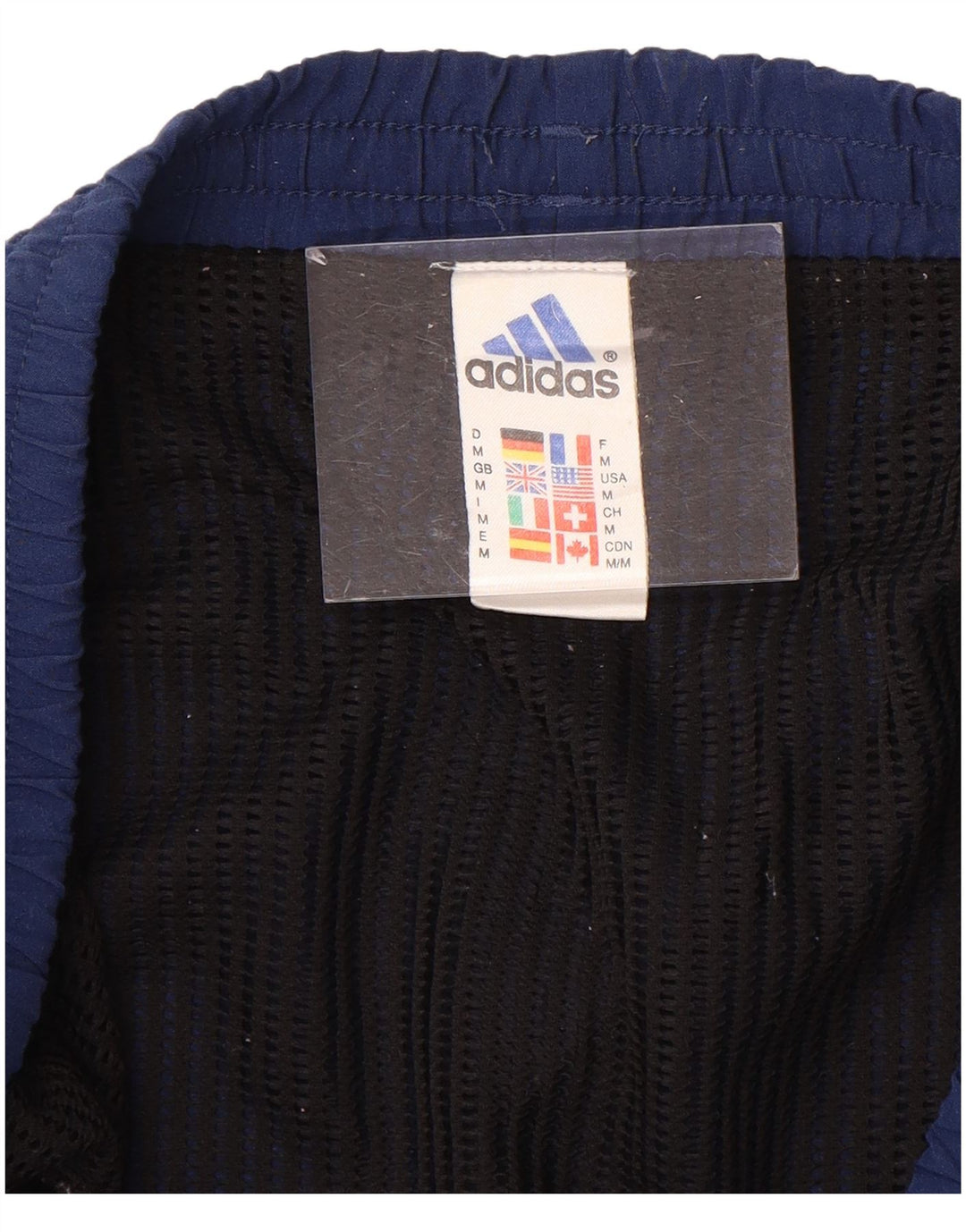ADIDAS Mens Sport Shorts Médio Azul Marinho Poliéster