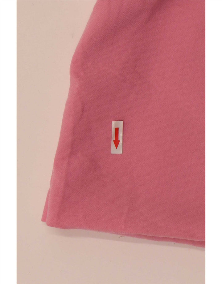 Zara Shorts feminino cintura alta casual médio W28 poliéster rosa