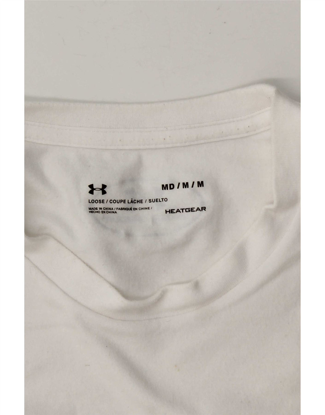 Camiseta masculina Under Armour Heat Gear Graphic Top Médio Branco