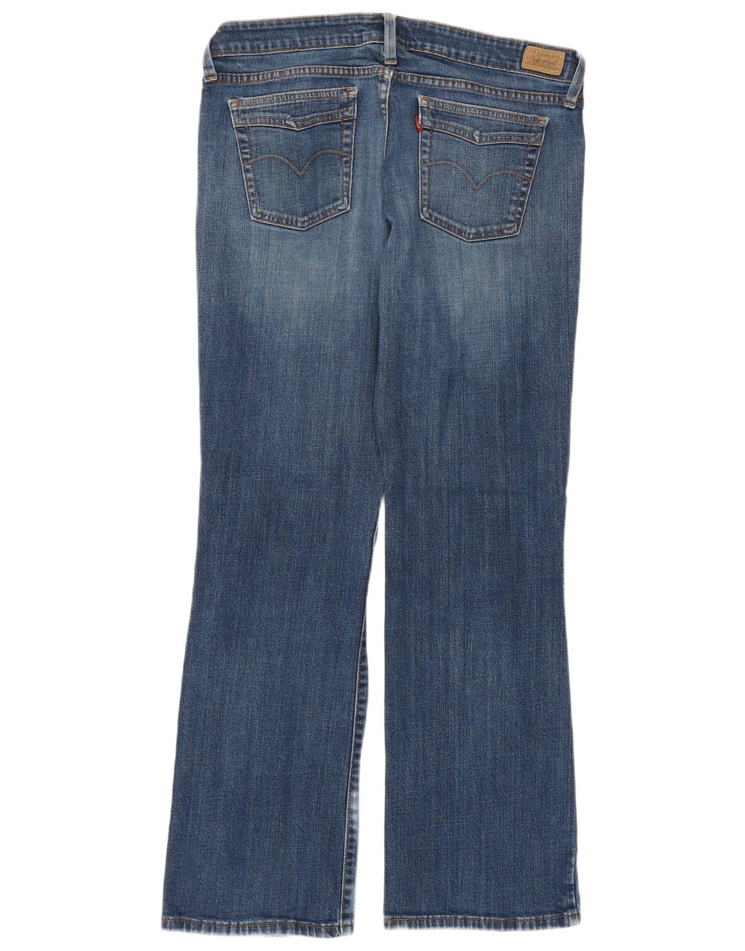 Calça jeans feminina LEVI'S 545 Low Bootcut US 14 XL W36 L30 azul algodão