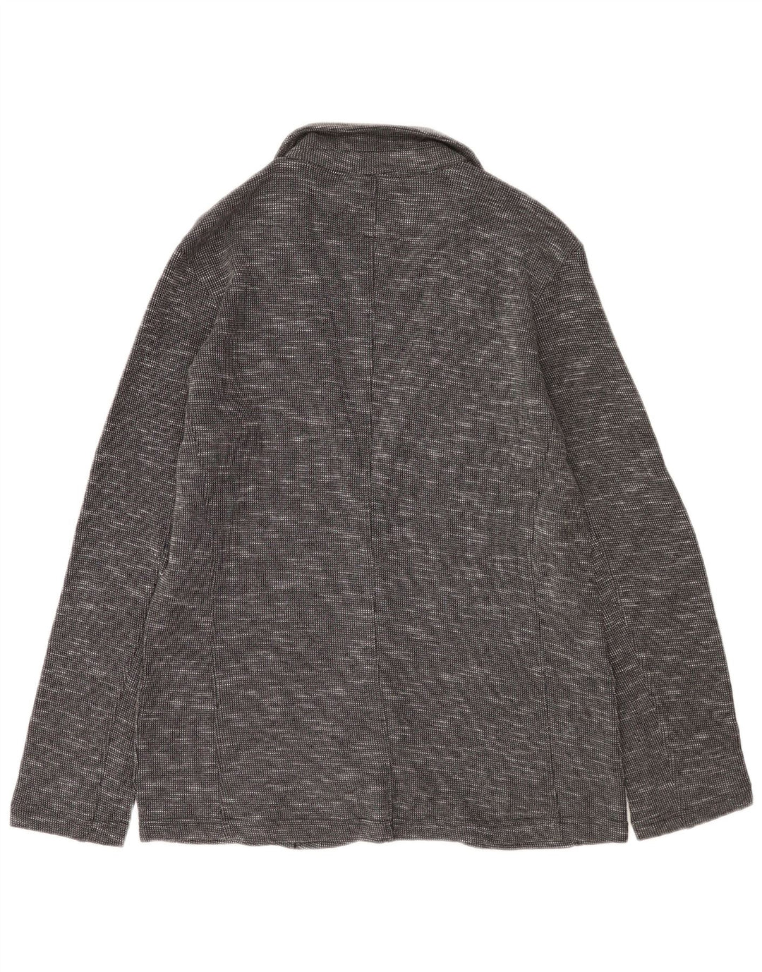 Jaqueta blazer masculina Carrera com 2 botões UK 38 algodão manchado cinza médio