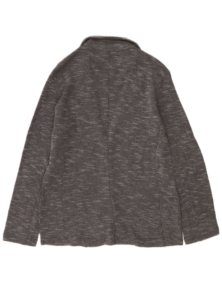 Jaqueta blazer masculina Carrera com 2 botões UK 38 algodão manchado cinza médio