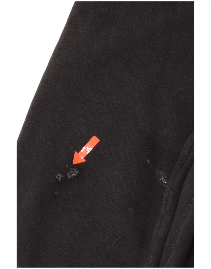 Superdry Mens Graphic Hoodie Jumper Médio Algodão Preto