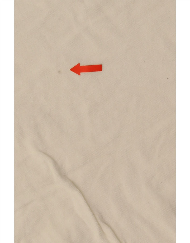 Zara Suéter masculino com gola redonda pequeno branco