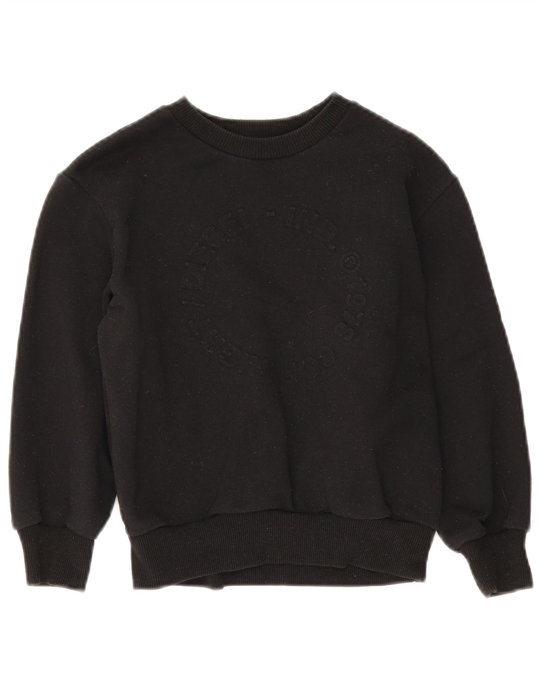 Diesel Meninos Moletom Gráfico Jumper 7-8 Anos Algodão Preto