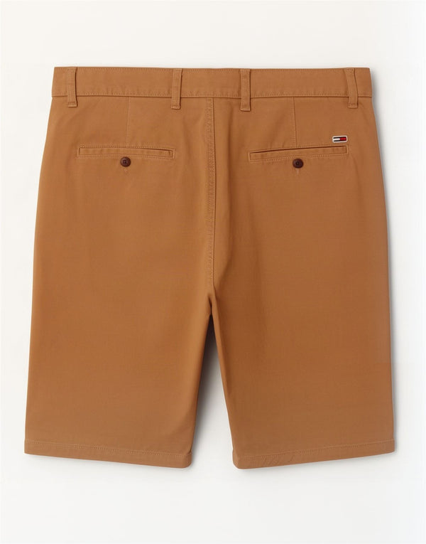 Tommy Hilfiger Mens Chino Shorts Médio W32 Algodão Marrom