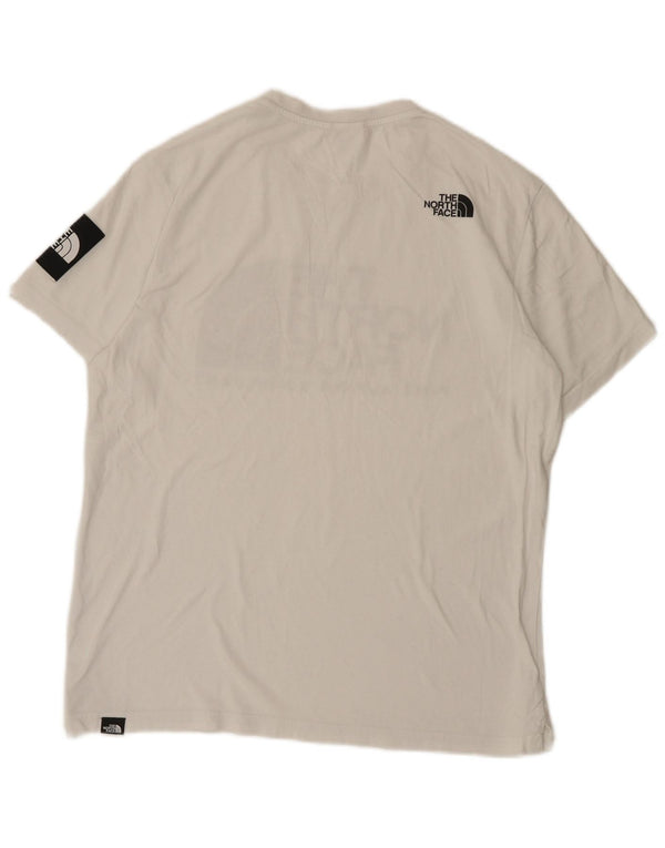 Camiseta gráfica masculina The North Face Top médio branco