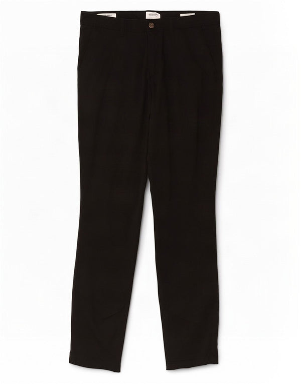 Calça masculina Jack & Jones Marco Slim Fit Chino W34 L32 algodão preto