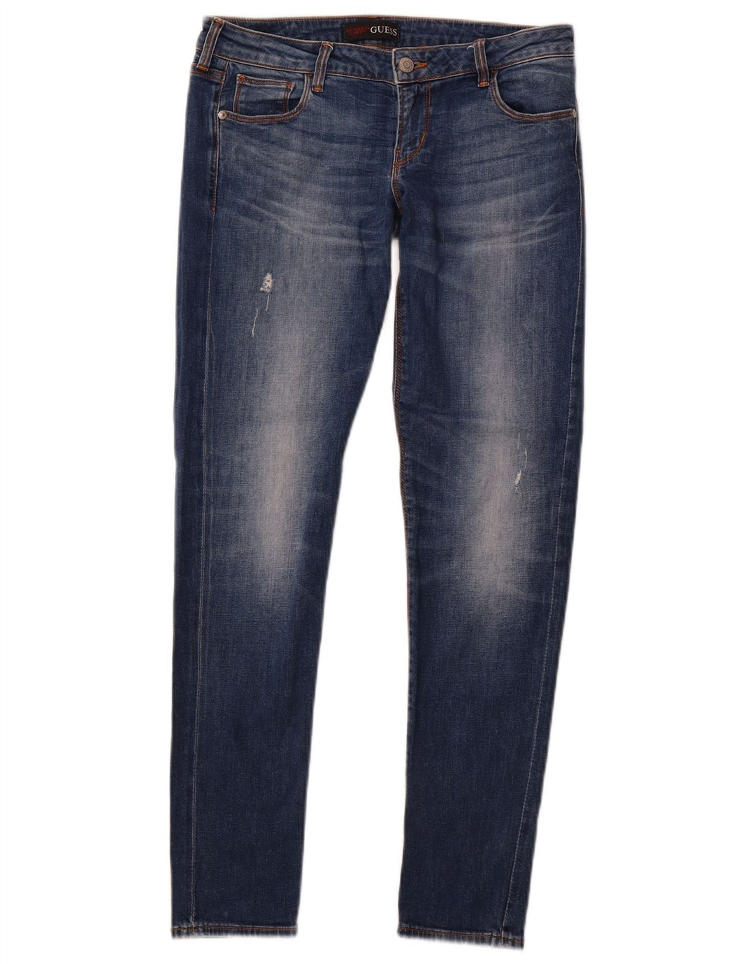 Jeans skinny feminino GUESS W29 L29 azul algodão