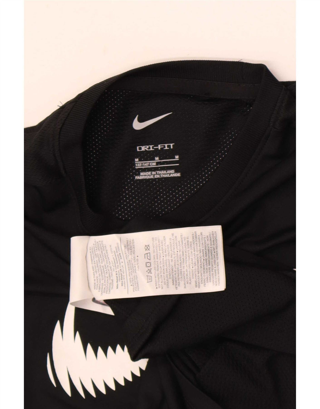Camiseta Nike Boys Dri Fit Graphic Top 10-11 Anos Médio Preto Poliéster