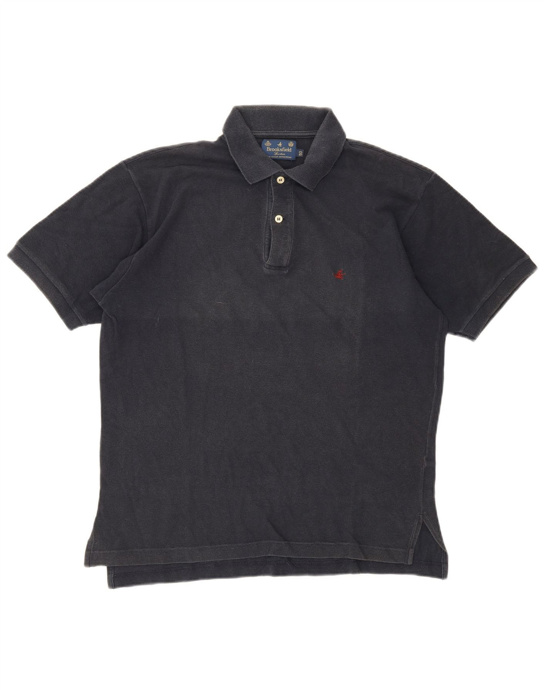 Camisa polo masculina Brooksfield IT 50 algodão azul marinho médio