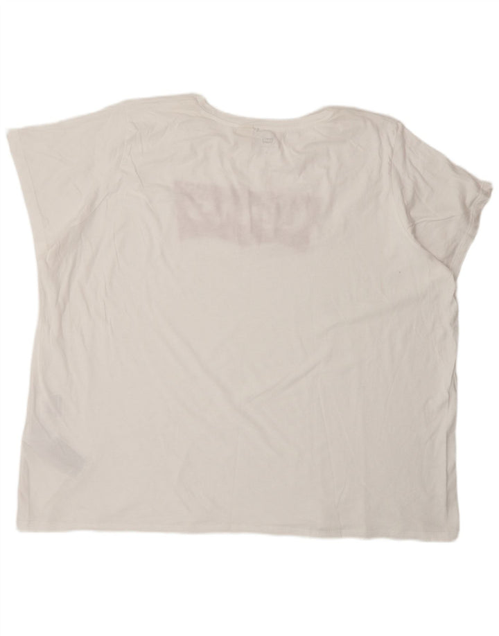 Camiseta gráfica masculina Levi's Top 3XL algodão branco