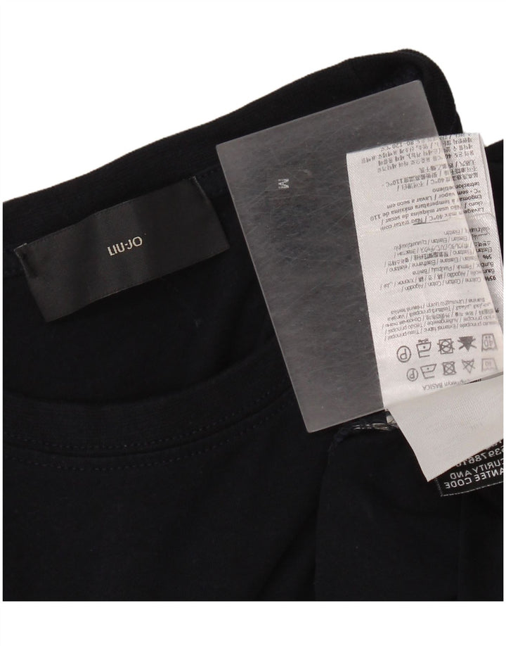 Camiseta masculina Liu Jo Top médio algodão azul marinho