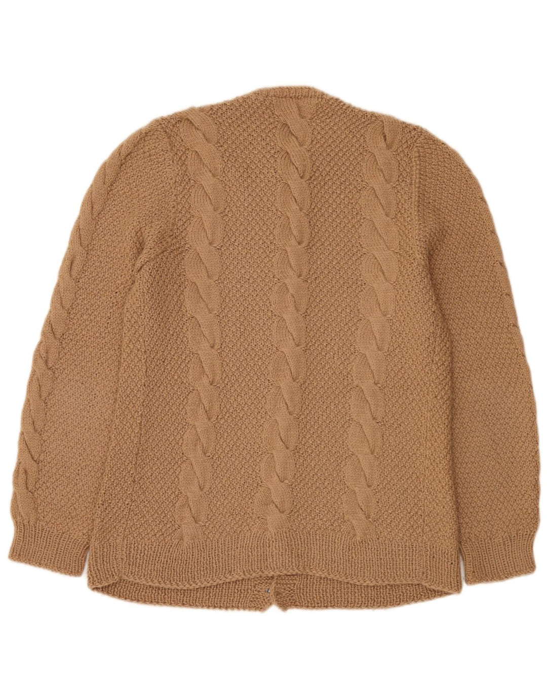 Suéter Cardigan Masculino Vintage Grande Bege
