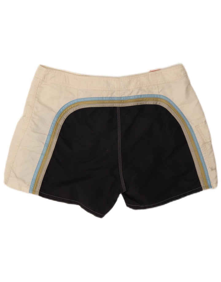 Sundek Mens Natação Shorts Grande Branco Colourblock Nylon