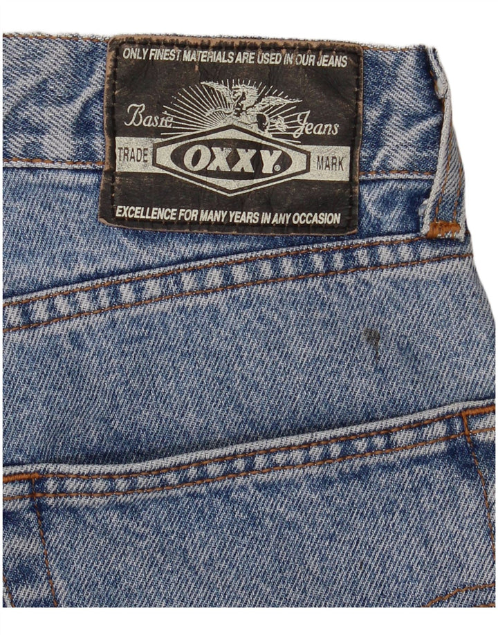 Calça jeans reta feminina OXXY W26 L33 azul