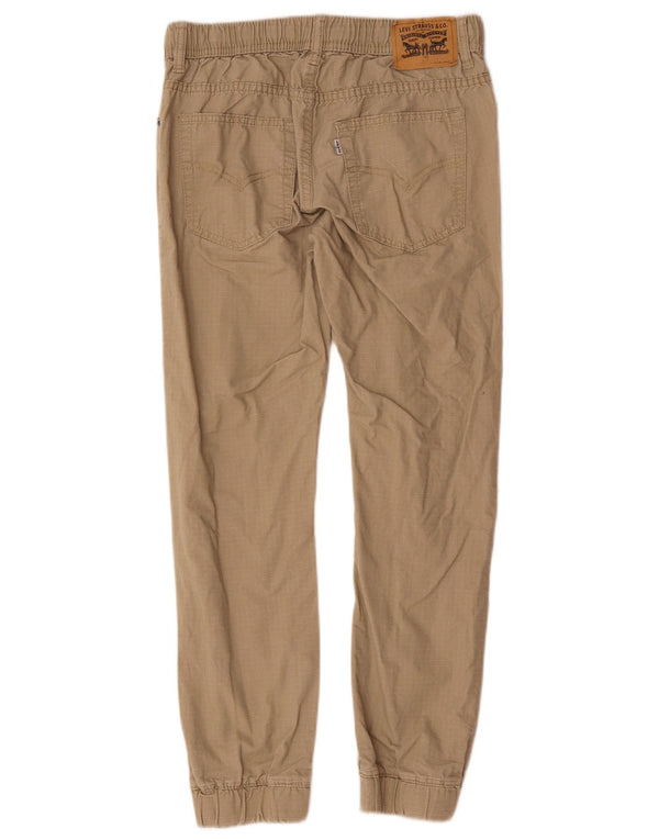 Levi's Boys Joggers Calça Casual 12-13 Anos Grande W28 L27 Algodão Bege
