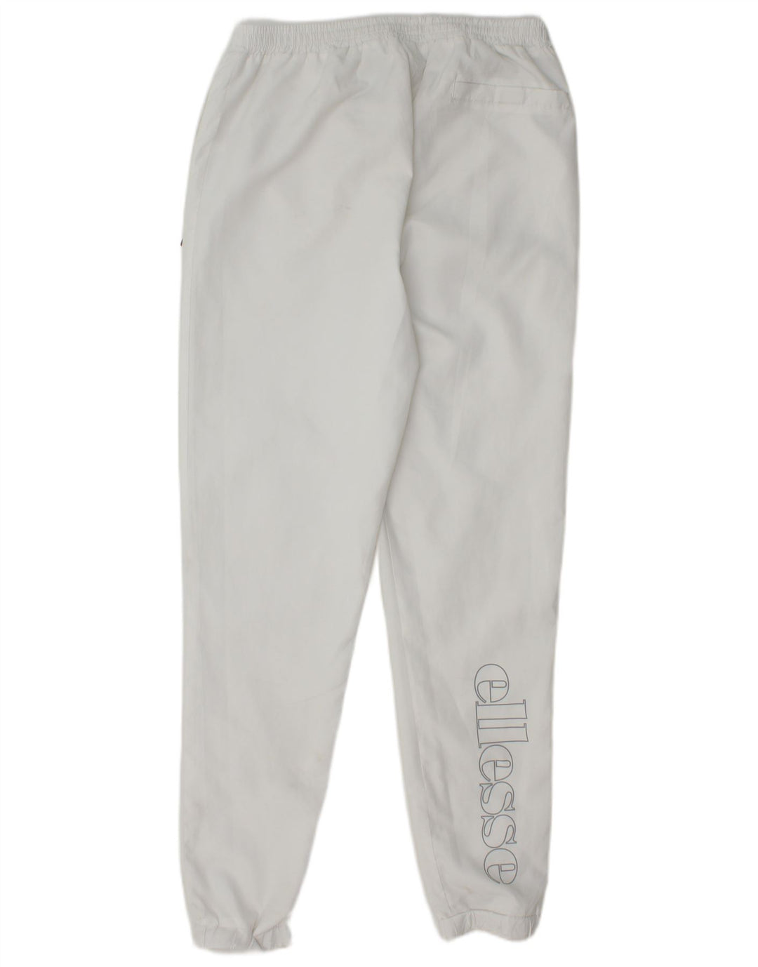 Calça de treino masculina ELLESSE joggers poliéster branco pequeno