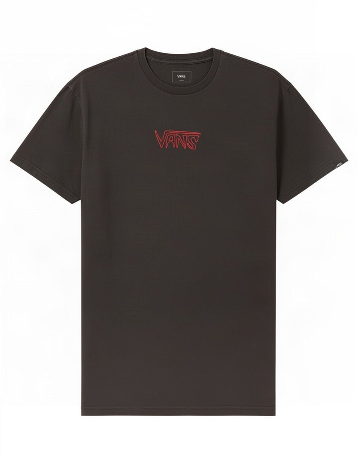 Camiseta Vans masculina gráfica grande algodão preto