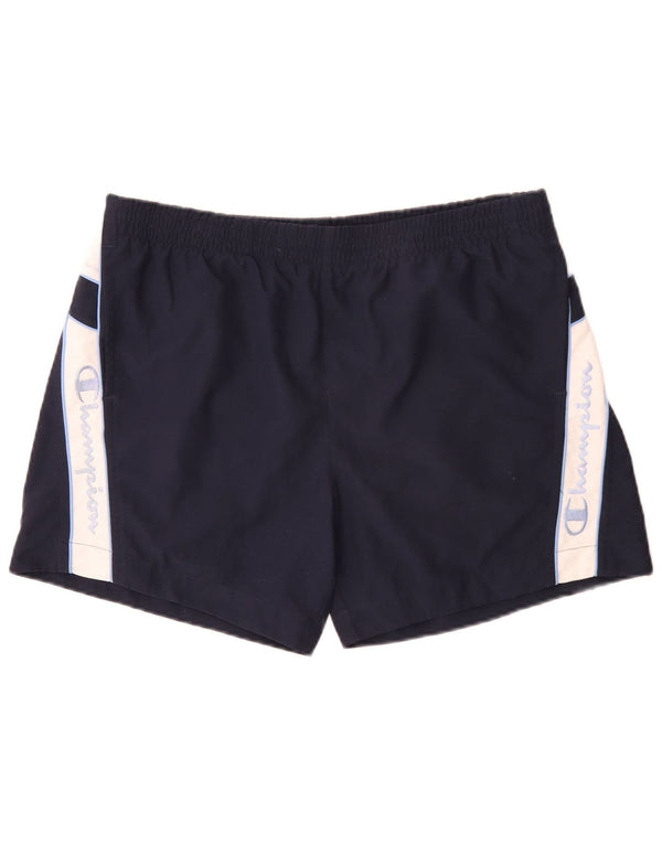 Shorts de natação masculino Champion XL azul marinho colorblock poliéster