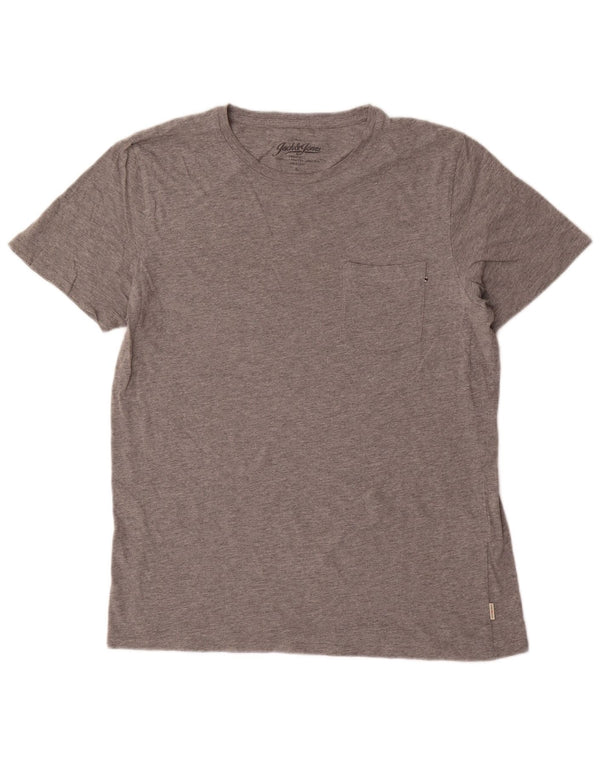 Camiseta masculina Jack & Jones Top XL algodão cinza
