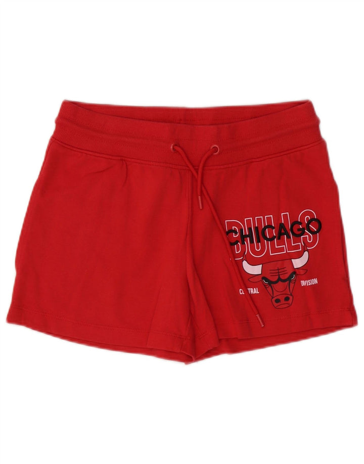Shorts esportivos gráficos Chicago Bulls femininos da NBA Reino Unido 10 pequeno algodão vermelho