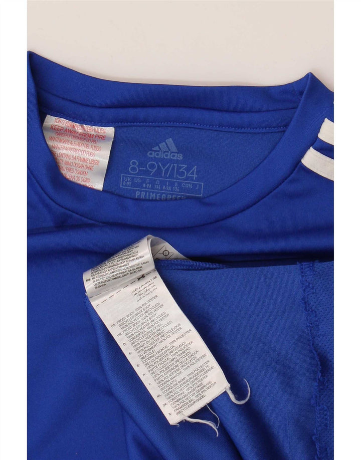 Camiseta Adidas Menino Aeroready Top 8-9 Anos Azul Poliéster