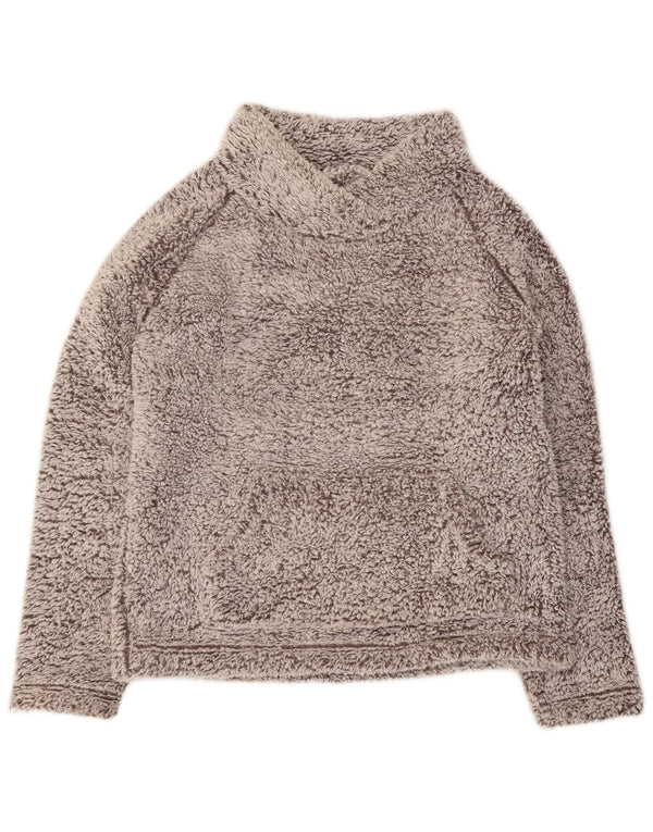 Jumper de lã superdimensionado feminino John Lewis Reino Unido 10 pequeno poliéster cinza