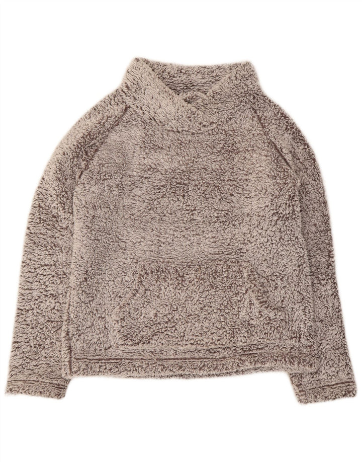 Jumper de lã superdimensionado feminino John Lewis Reino Unido 10 pequeno poliéster cinza