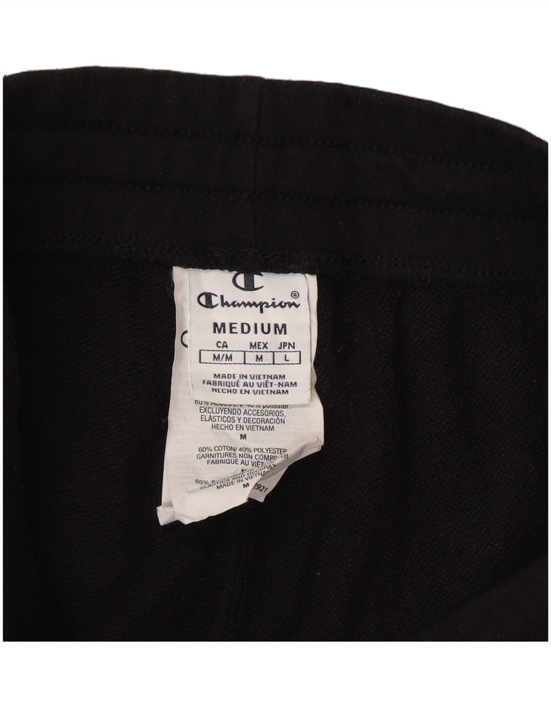 Calça de treino feminina Champion UK 12 algodão preto médio