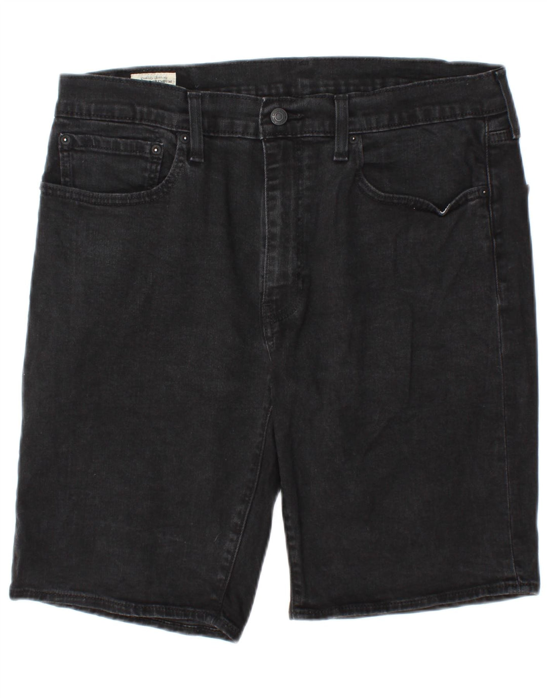 Shorts jeans masculino 502 Levi's W36 grande algodão preto
