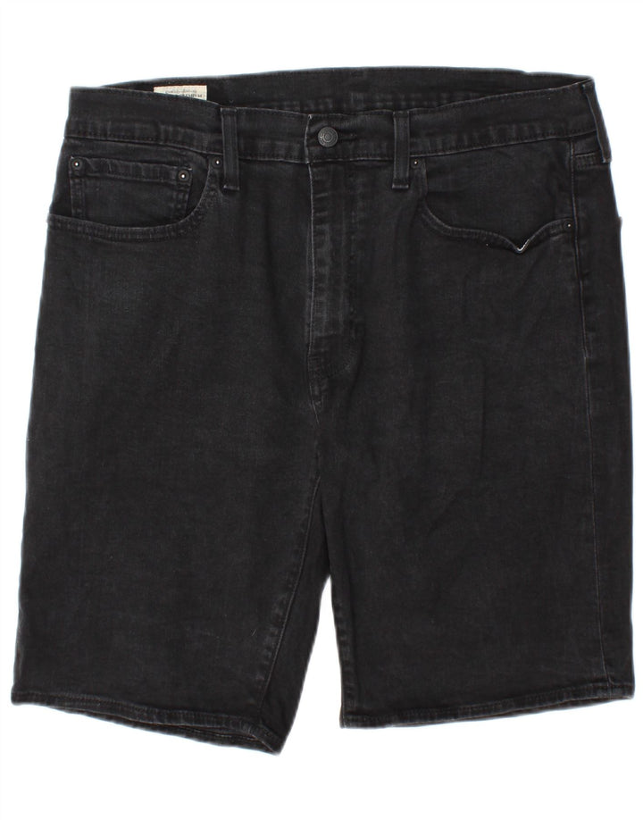 Shorts jeans masculino 502 Levi's W36 grande algodão preto