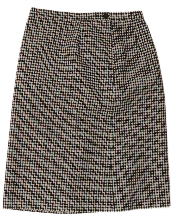 STRONE HOUSE Saia reta feminina média W30 houndstooth multicolorida