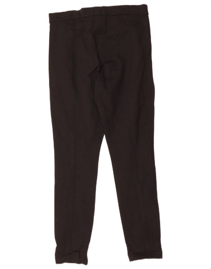 J. Crew Calça feminina Pixie Slim casual US 10 grande W30 L30 preta viscose