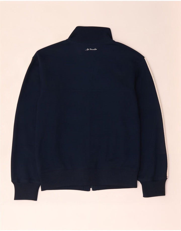 Adidas Mens Tracksuit Top Jacket UK 38/40 Médio Azul Marinho Poliéster