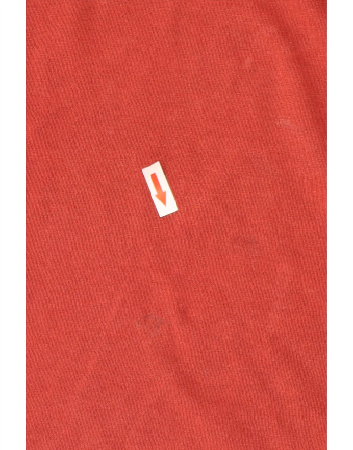 Camiseta masculina relaxada Levi's Top grande de algodão vermelho