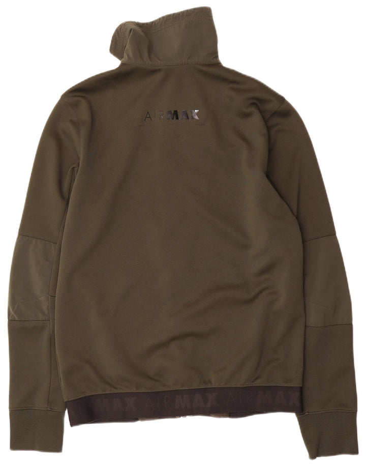 Nike Mens Graphic Tracksuit Top Jaqueta Médio Cáqui Poliéster