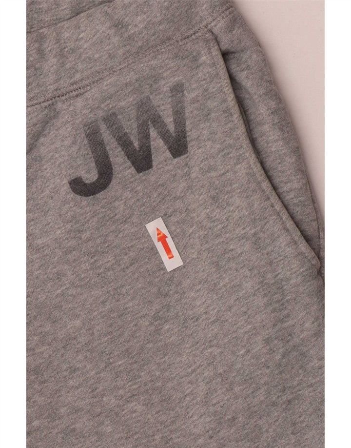 Calça de treino masculina Jack Wills com estampa gráfica, joggers de algodão cinza médio