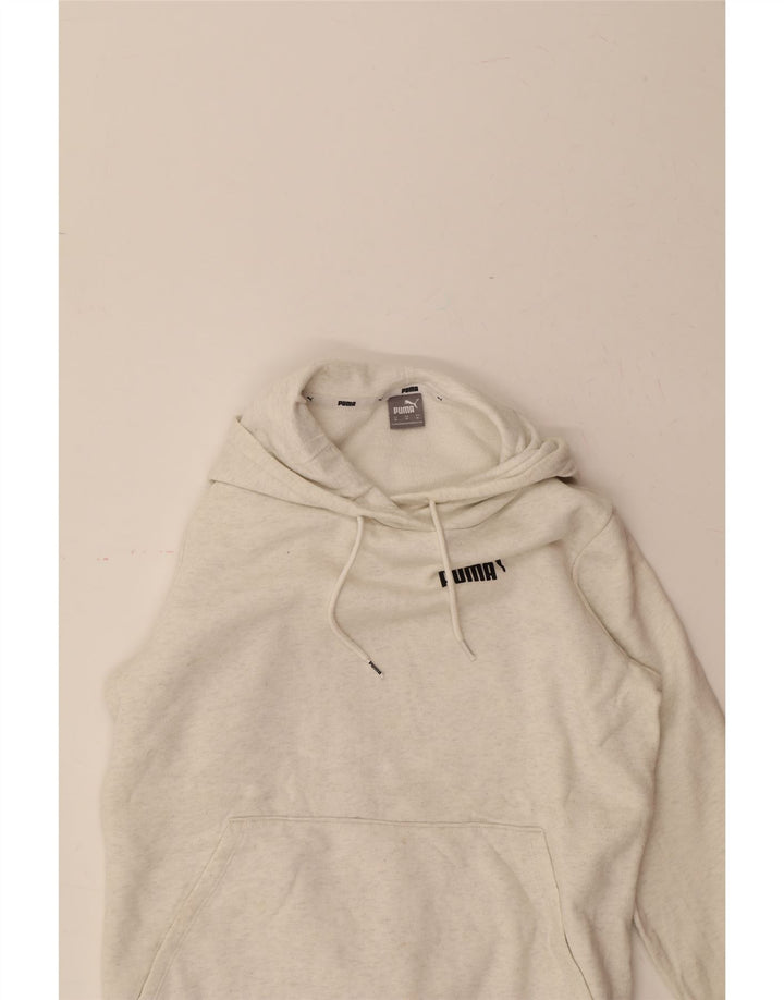 PUMA Womens Hoodie Jumper UK 14 Medium Grey Cotton Vintage Puma and Second-Hand Puma from Messina Hembry 