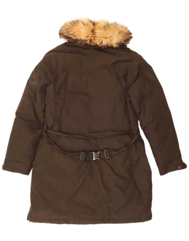 Casaco acolchoado feminino Woolrich UK 20 2XL algodão cáqui