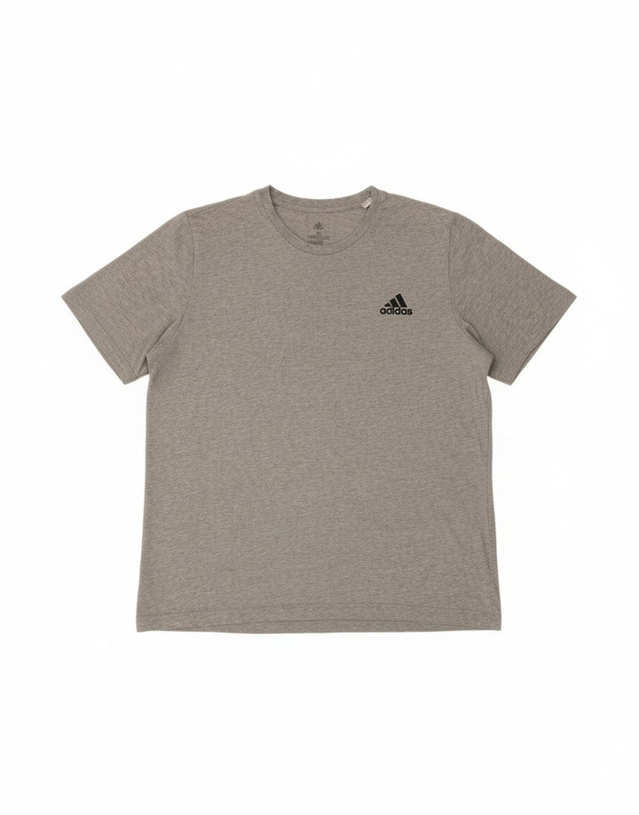 Camiseta masculina ADIDAS Top XL cinza algodão